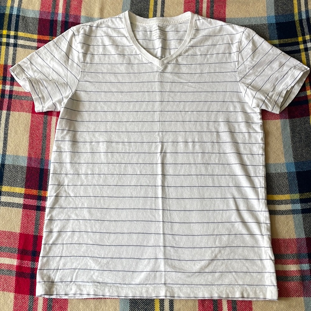 J.Crew V-Neck Stripe Tee